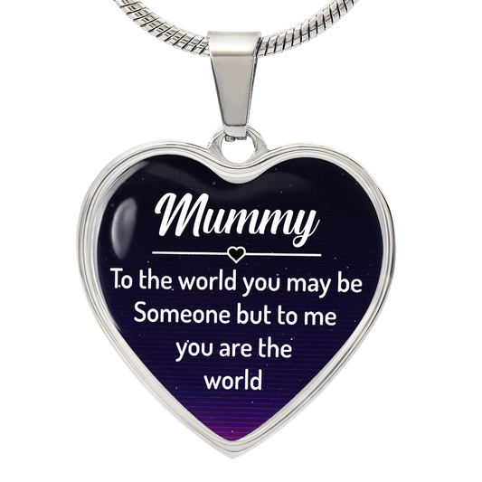 Mummy's Luxury Heart Necklace