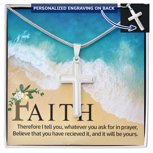 Faith Personalized Cross