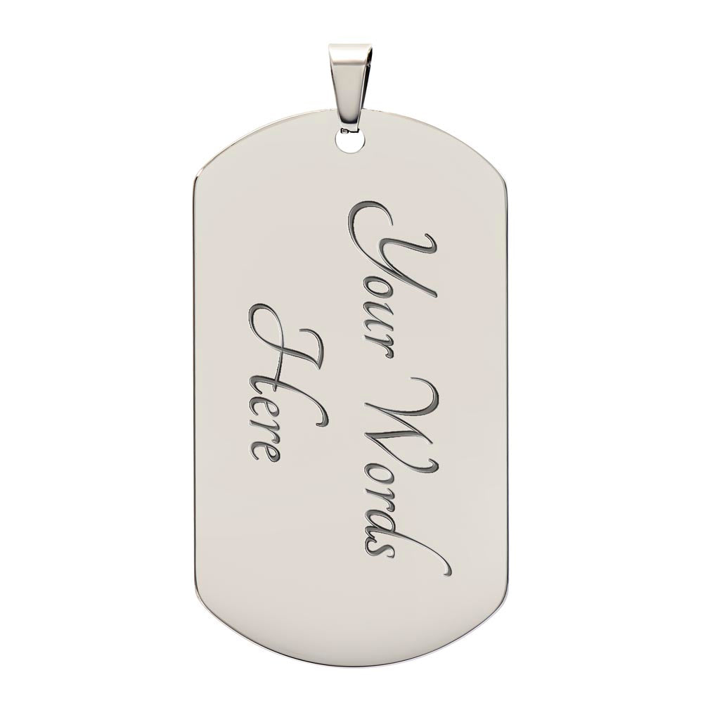 Biker's Prayer - Luxury Dog Tag Necklace