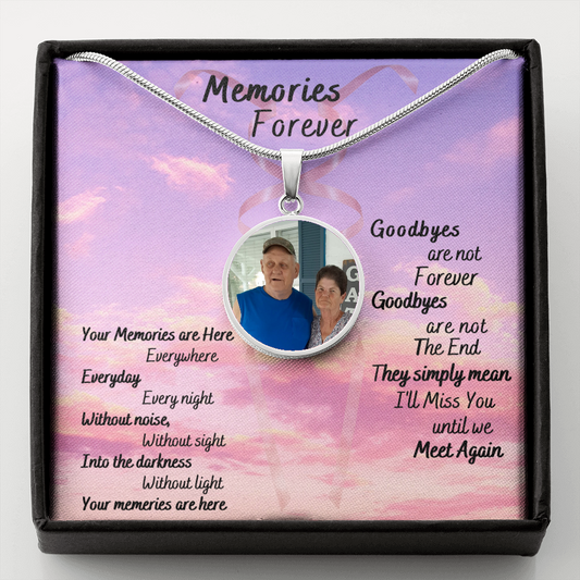 Memories Forever - Buyer Upload Circle Necklace